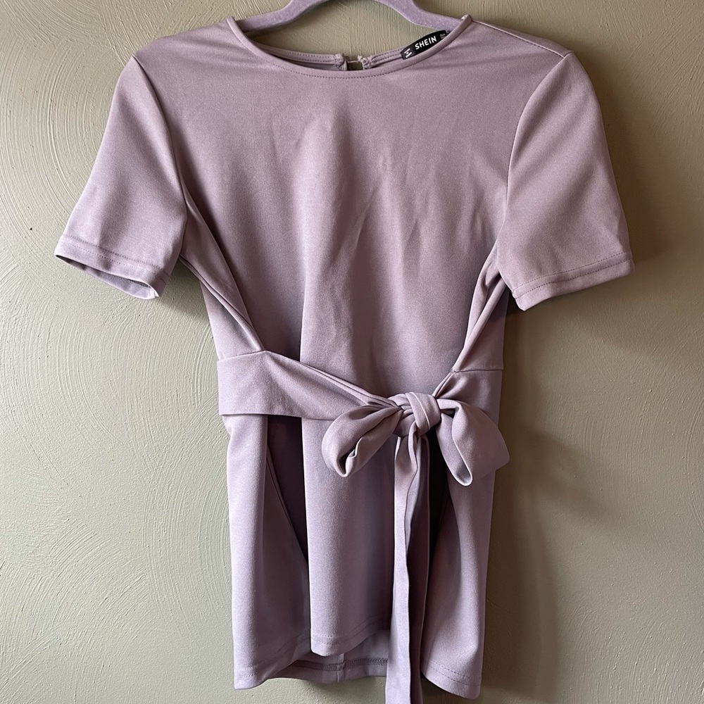 Work blouse top shirt gray